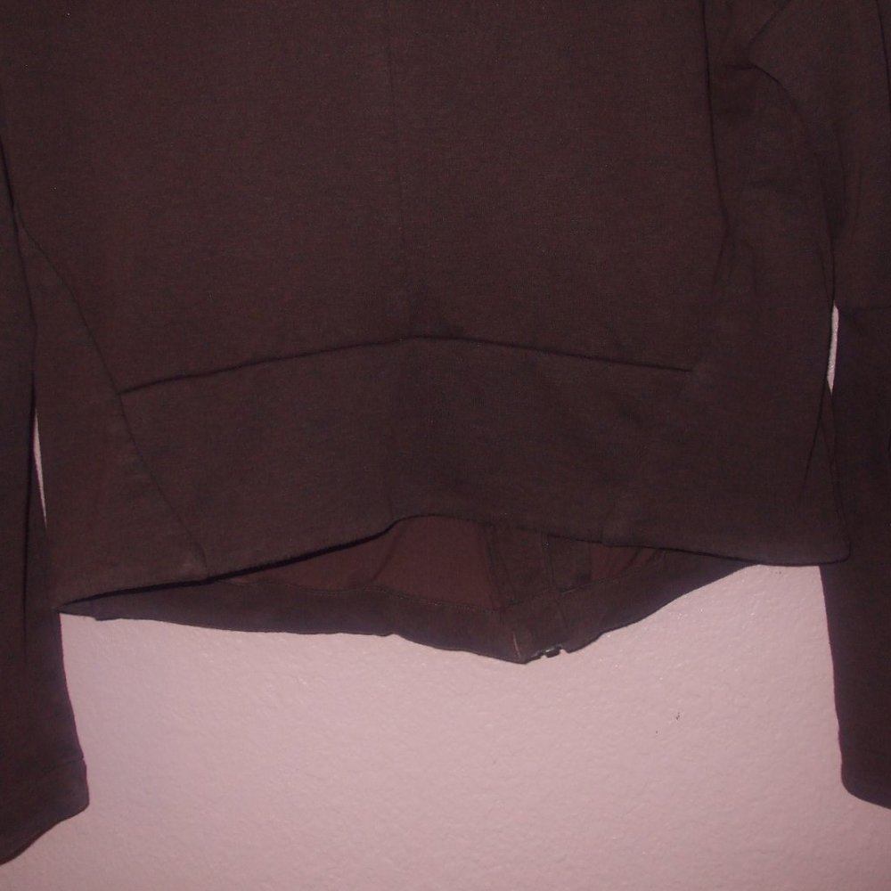 Adidas Stella McCartney Jacket Asymmetrical Burgundy Plum Heartracer Cross-fit - Picture 16 of 16